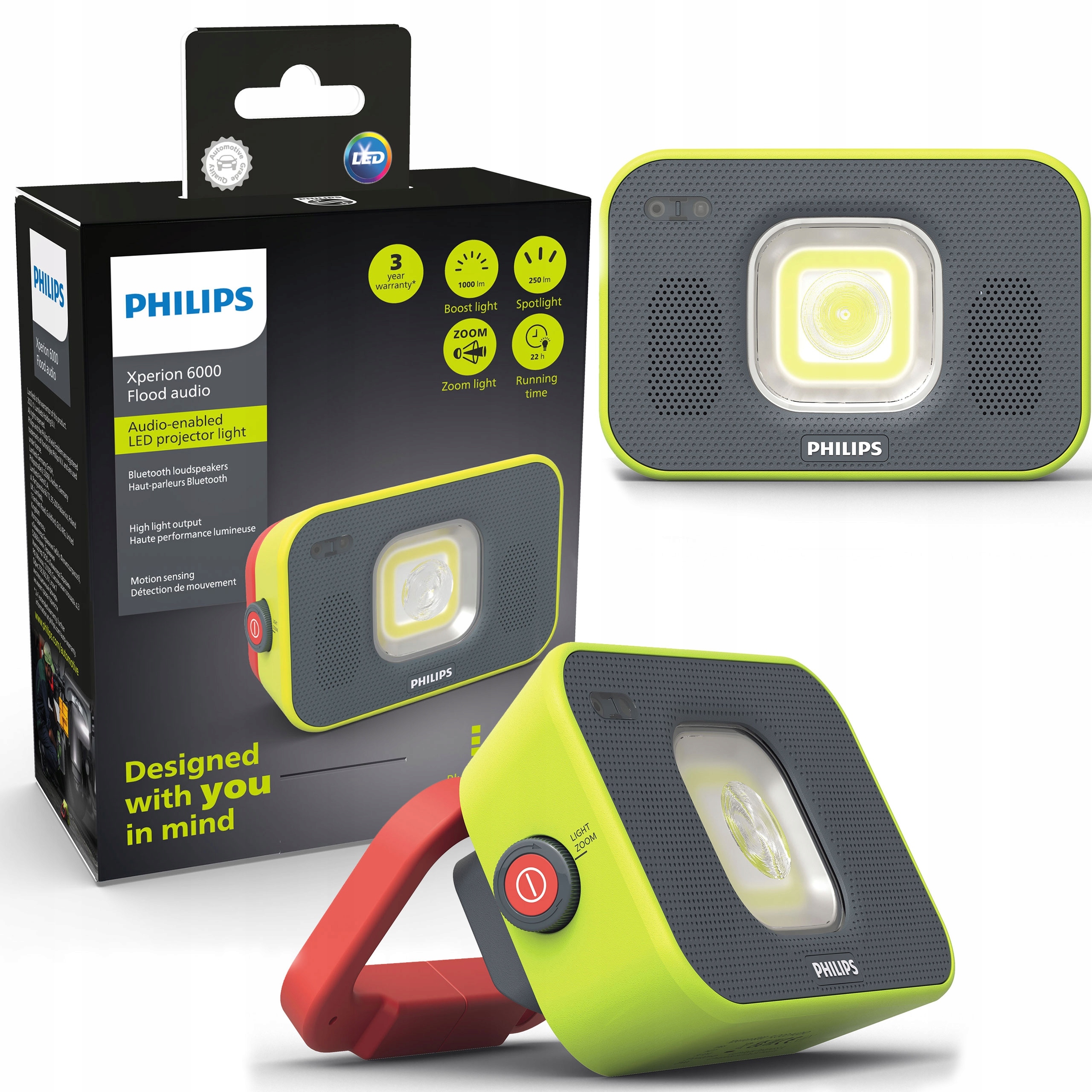 Philips Dielenská lampa Xperion 6000 Flood Audio