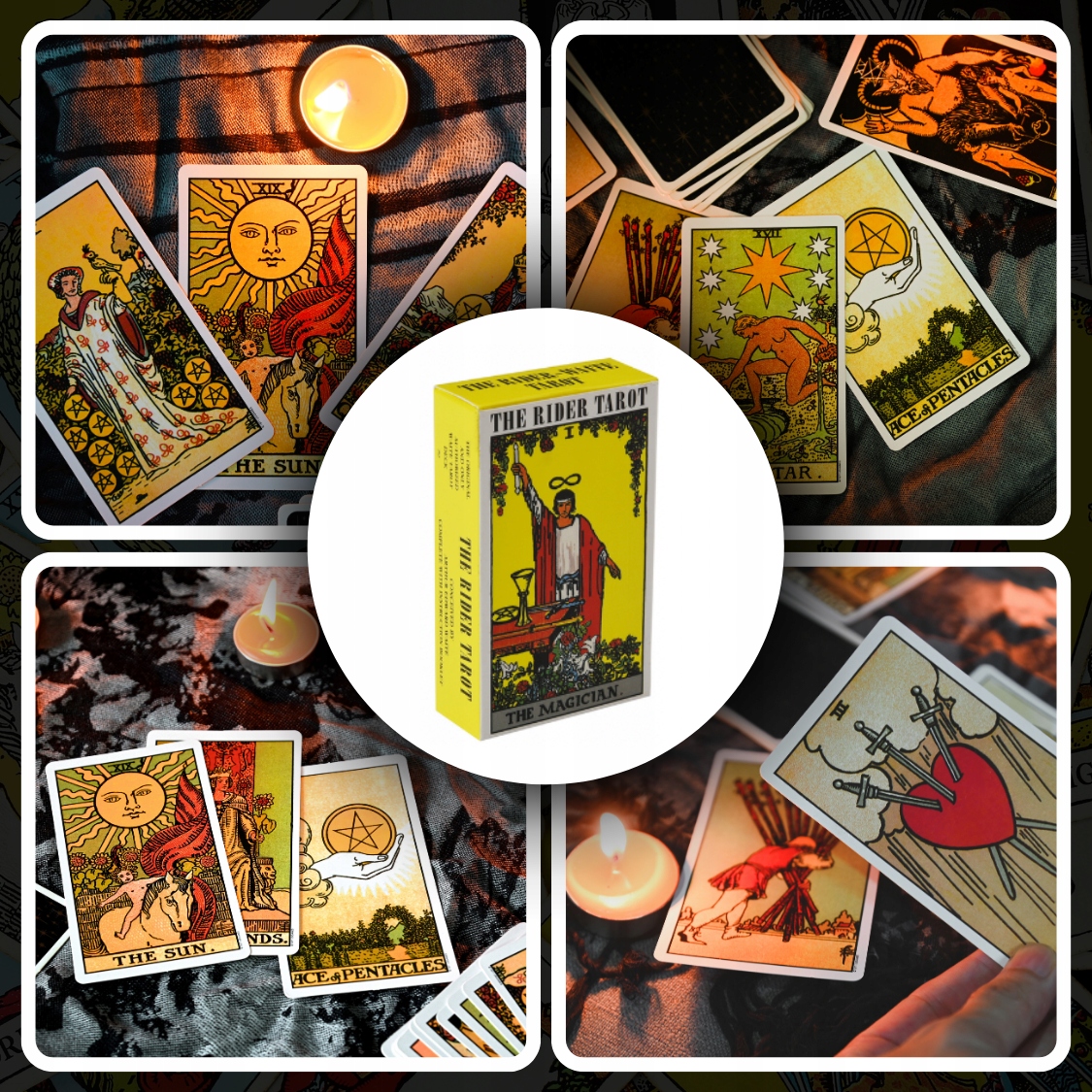 ZESTAW KLASYCZNYCH KART TAROTA THE RIDER TAROT 78 SZTUK WRÓŻBY Z KART Waga produktu z opakowaniem jednostkowym 0 kg