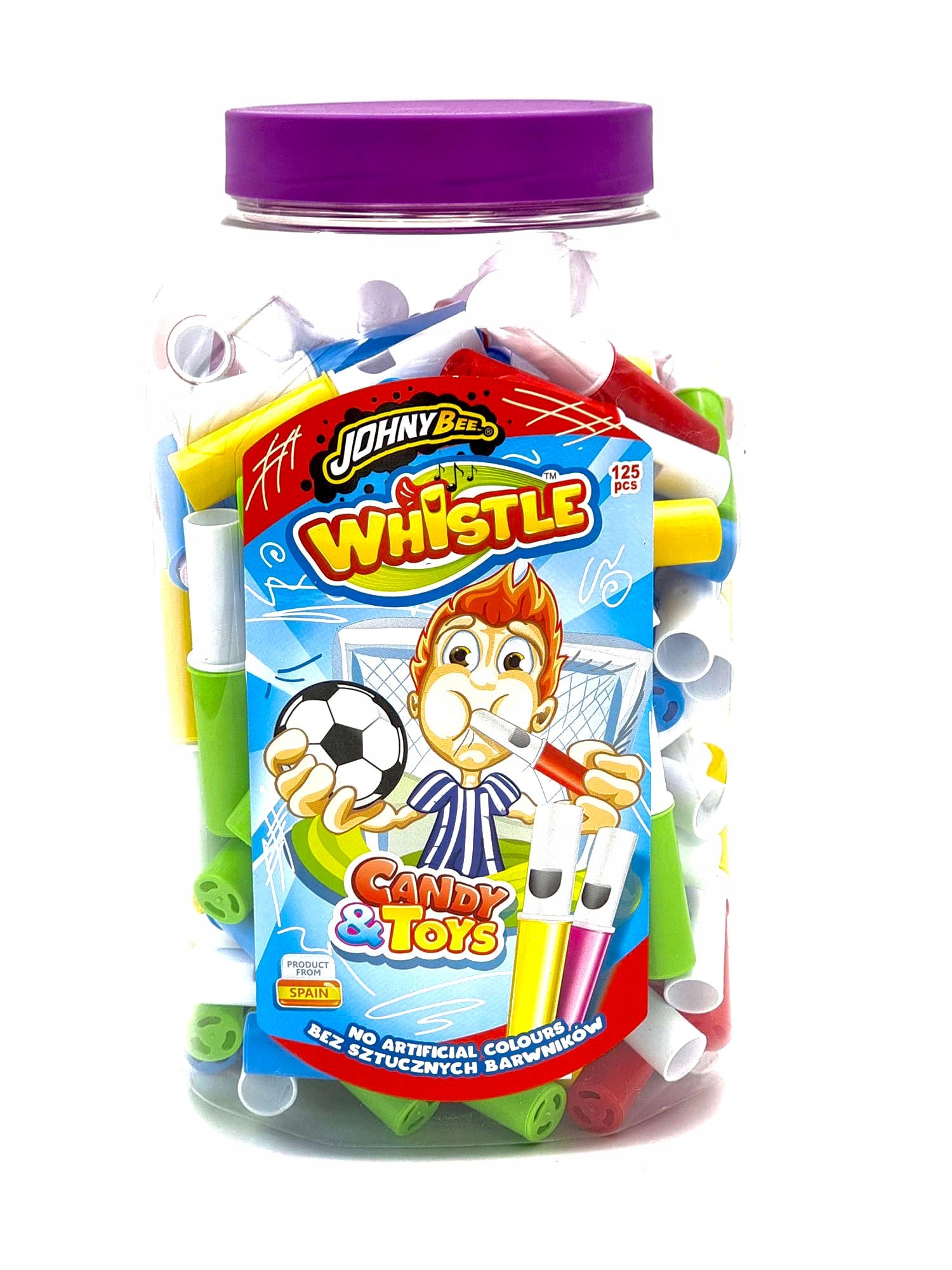 Levně 2v1 Lízátko v prášku píšťalka 1 25 Ks