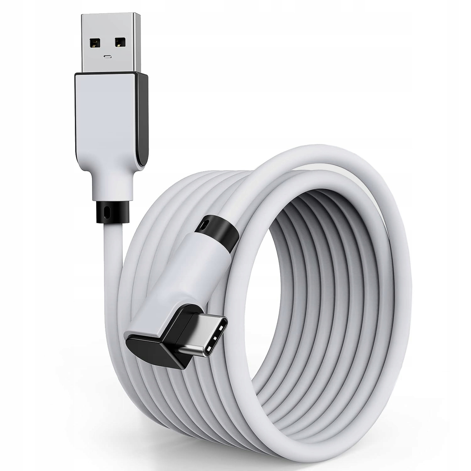 KABEL USB 3.0 USB-C OCULUS QUEST 1/2/PC/ STEAM VR 5 Gbit/s BIAŁY 5m