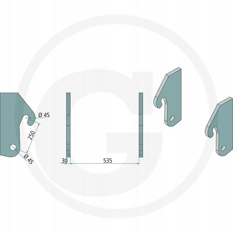 Mocowanie JCB system szybkiej wymiany