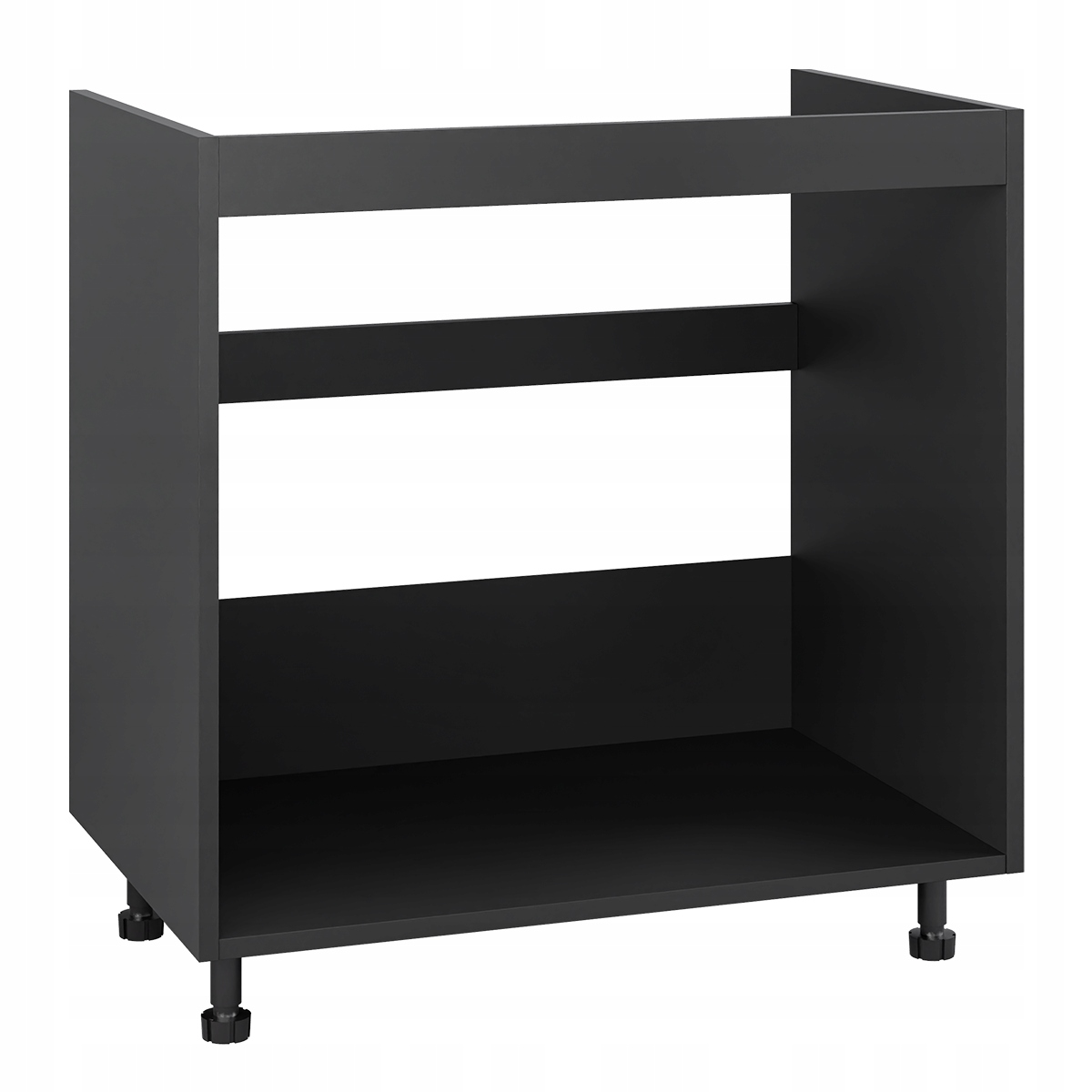 Korpus: černá kuchyňská skříňka pod dřez 80 s příslušenstvím