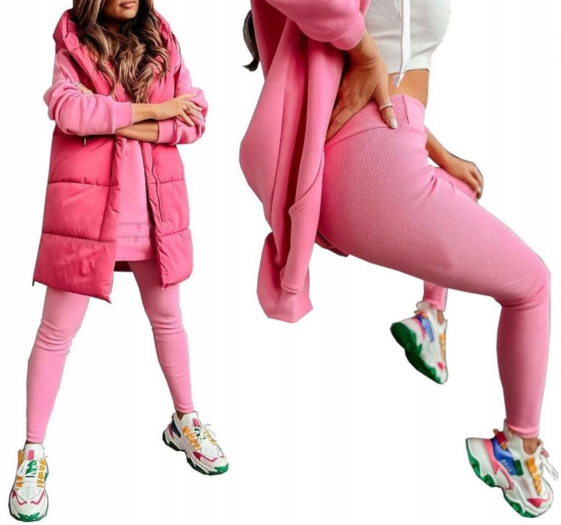 LEGGINSY PRĄŻKOWANE GETRY W PRĄŻKI SPODNIE RURKI S