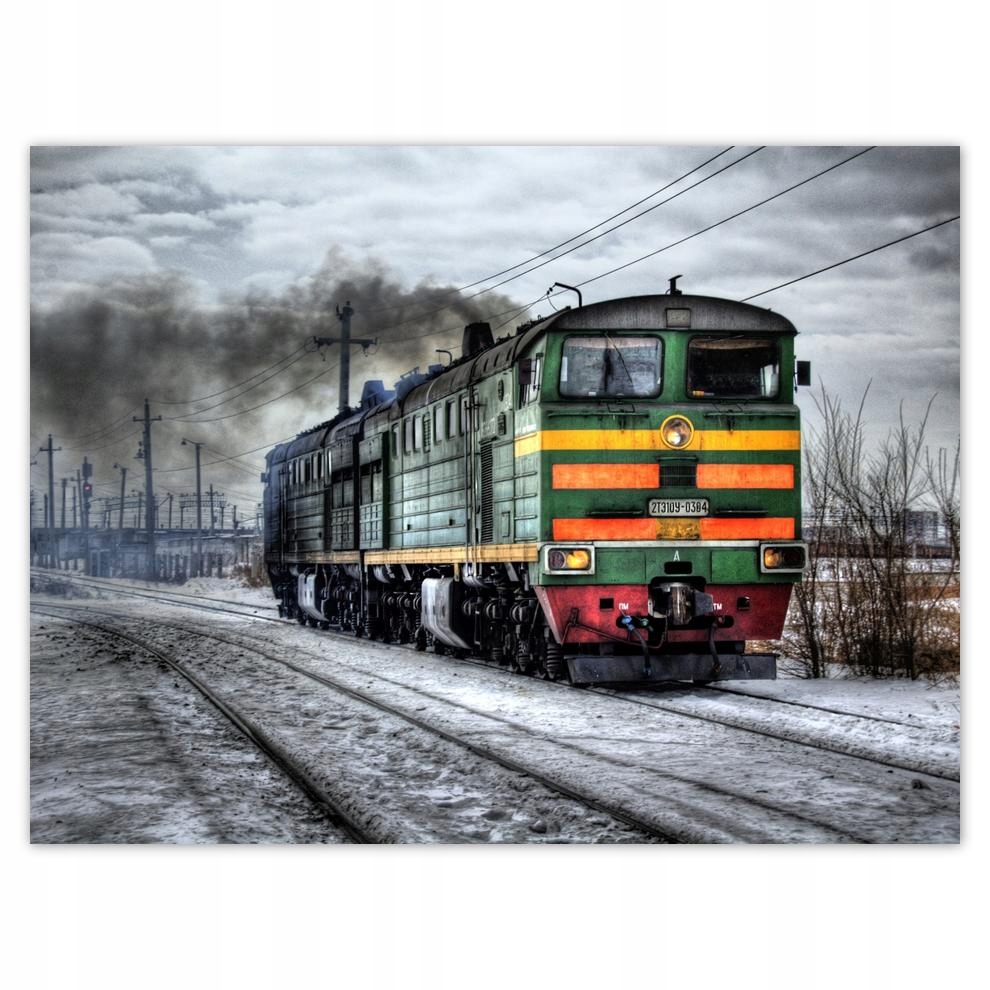 

Plakat 40x30 Pociąg Lokomotywa Zima