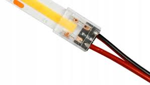 Złączka PRO zacisk-przewód do taśm LED COB 8mm NOWOŚĆ DO PROFILI