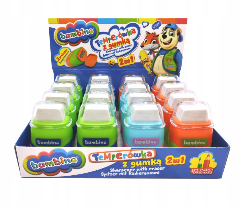 GUMKA + TEMPERÓWKA 2w1 Bambino 9776 Bohater brak