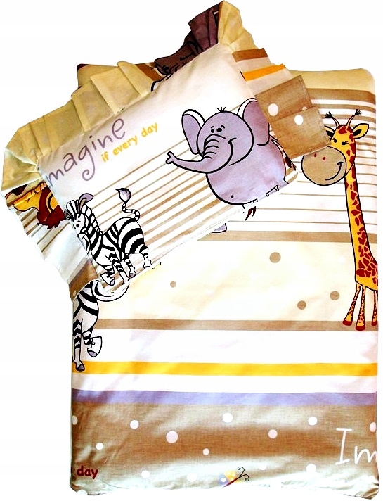 Pościel do Wózka Gondoli Kołyski Dostawki Kosza 100% BAWEŁNA z Wypełnieniem Stan opakowania oryginalne