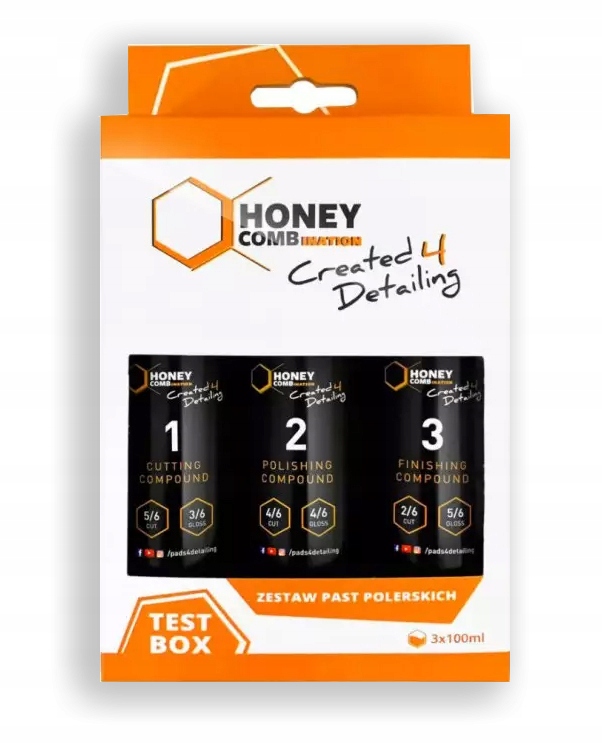 Honey Combination TestBox Zestaw Past Polerskich 3x100ml