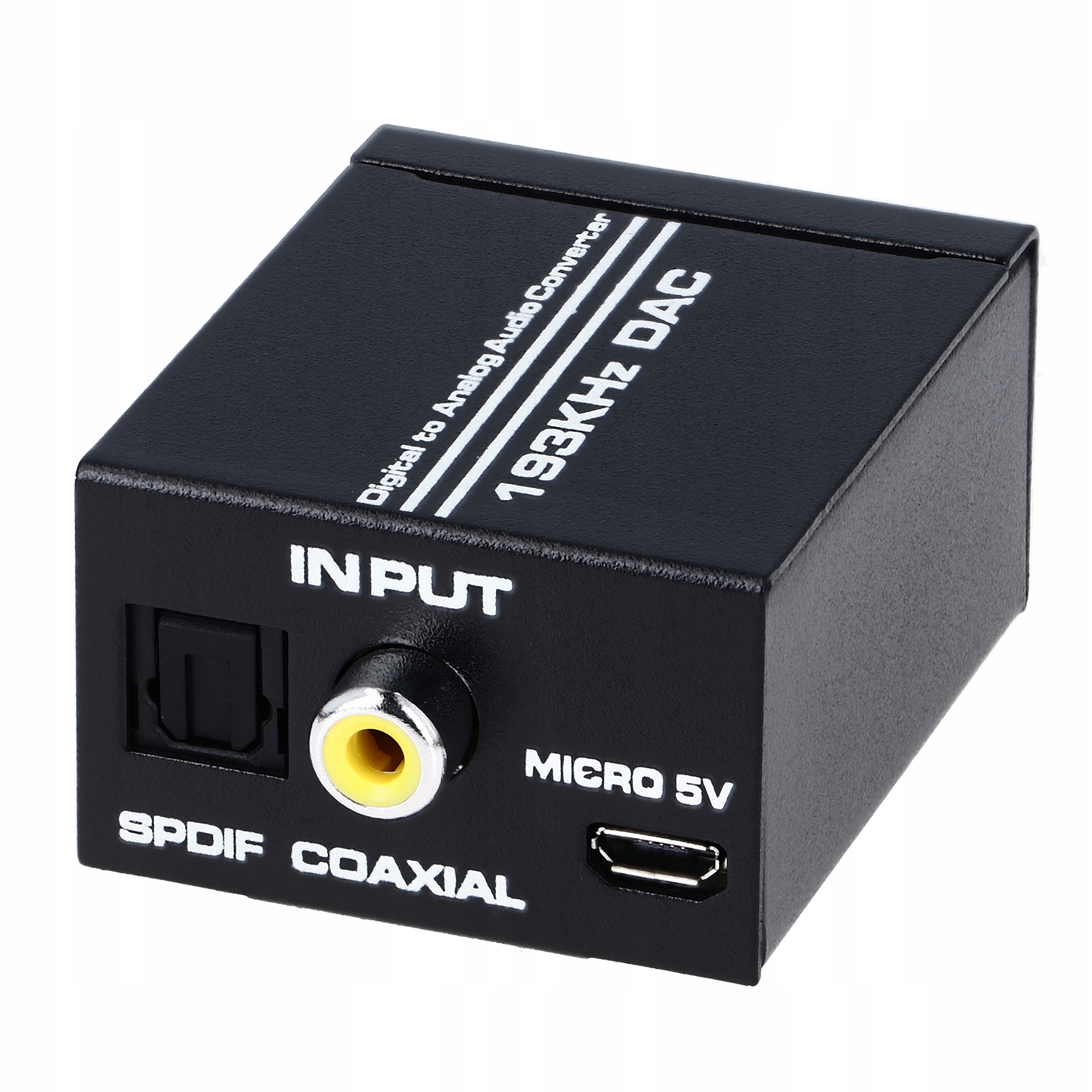 KONWERTER OPTYCZNY TOSLINK COAXIAL NA 2x CINCH RCA ADAPTER PRZEJŚCIÓWKA AUX Stan opakowania oryginalne