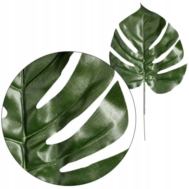 

Monstera deliciosa Liść zielony Sztuczny Kwiat