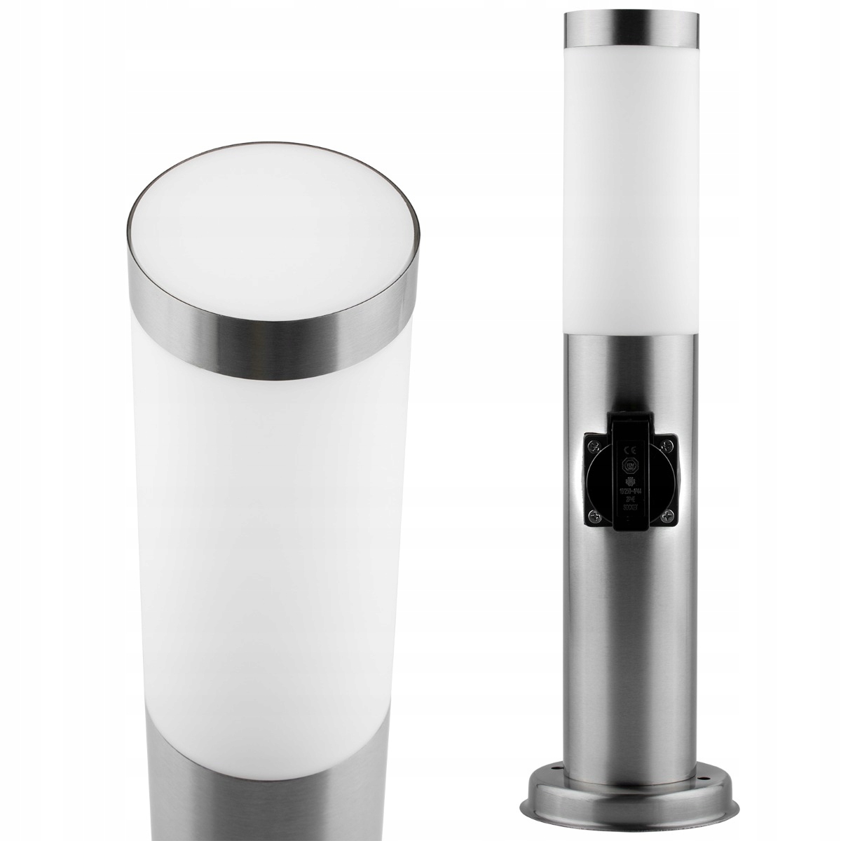 

Lampa Ogrodowa E27 Słupek 45cm z Gniazdem 230V