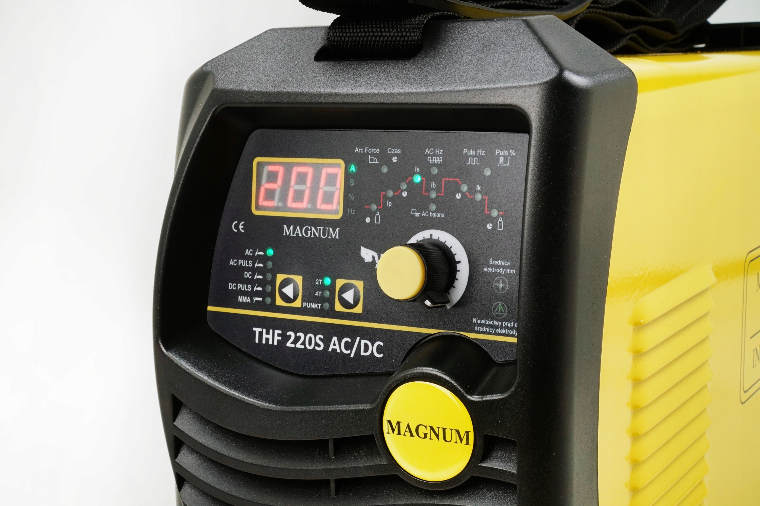Spawarka TIG Magnum THF 200 AC DC MMA Puls zestaw 220S DO ALUMINIUM IGBT Kod producenta SPAWARKA TIG THF 220S KPW4