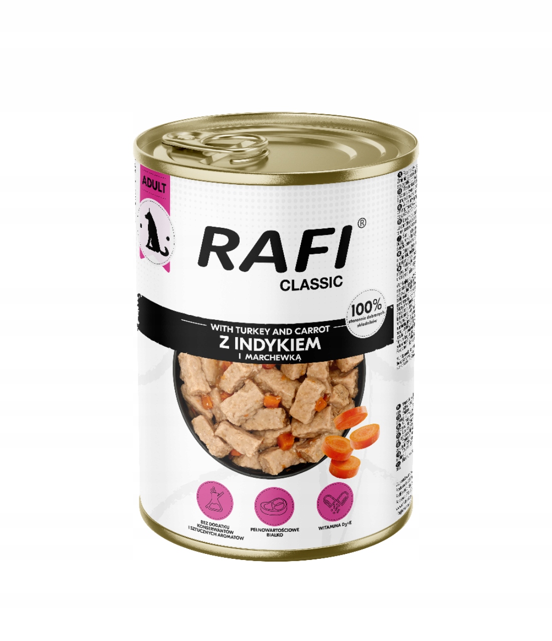 Krmivo Pro Psy S Krůtím 1240 G Rafi X 10 Ks!!