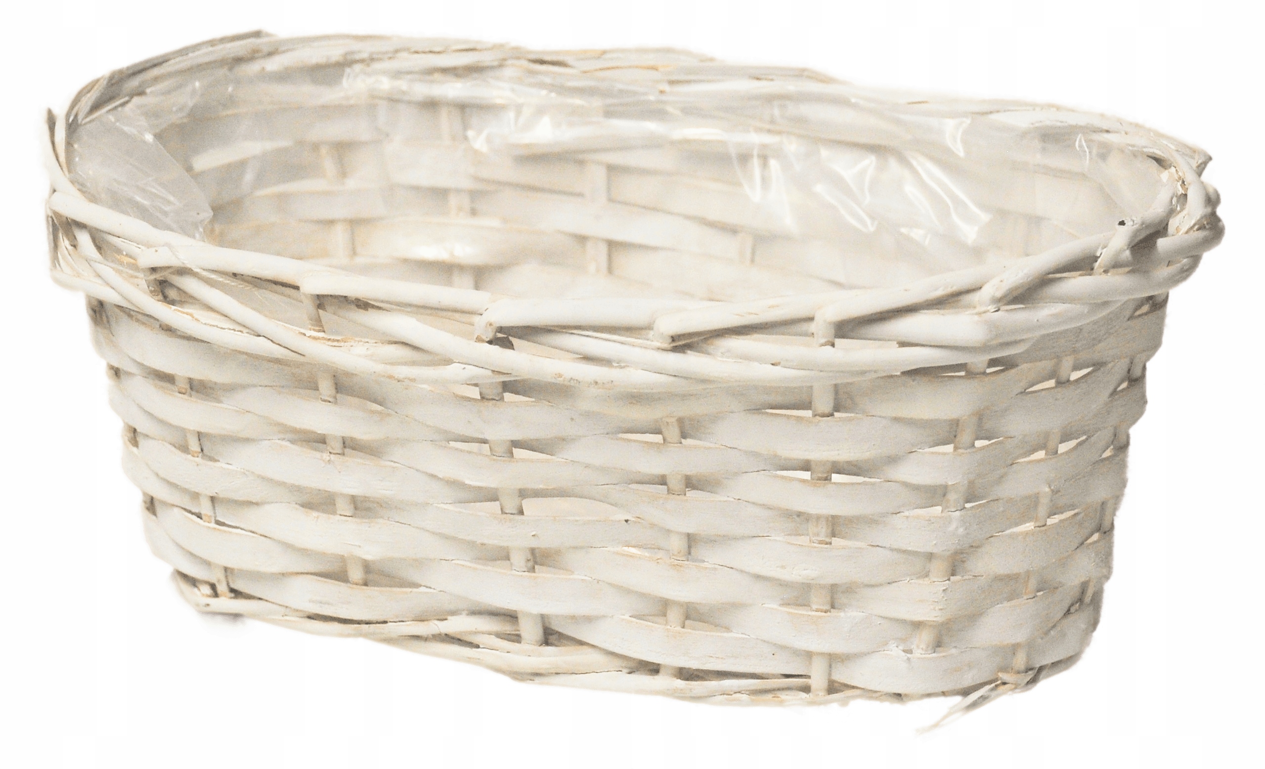 KOSZ KOSZYK OSŁONKA DONICZKA Z WIKLINY BIAŁA DO KWIATÓW