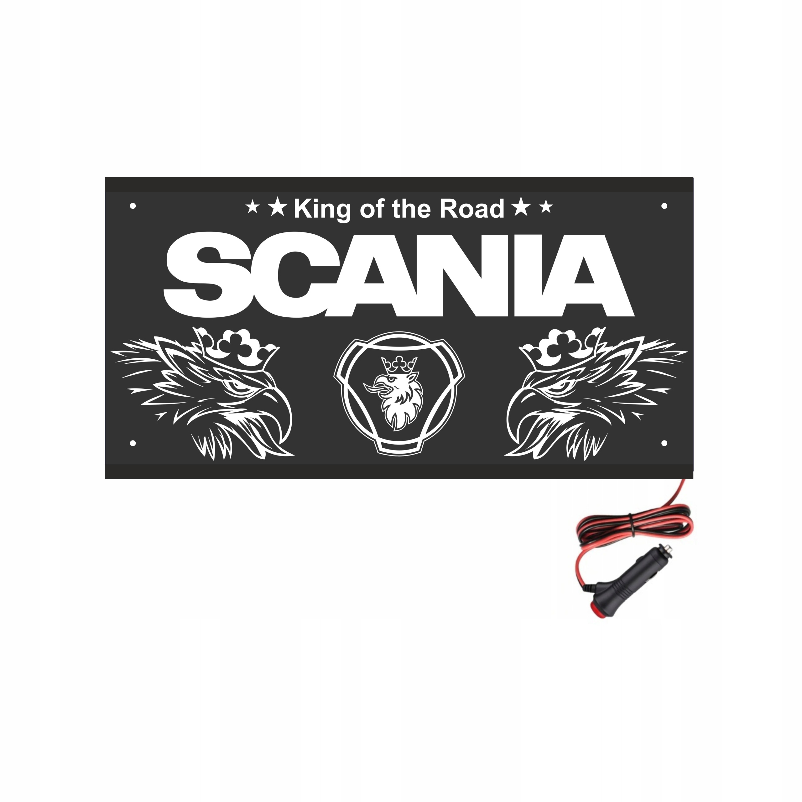 Led tabuľa 60x30 na zadnú stranu, nad posteľ Scania 24V