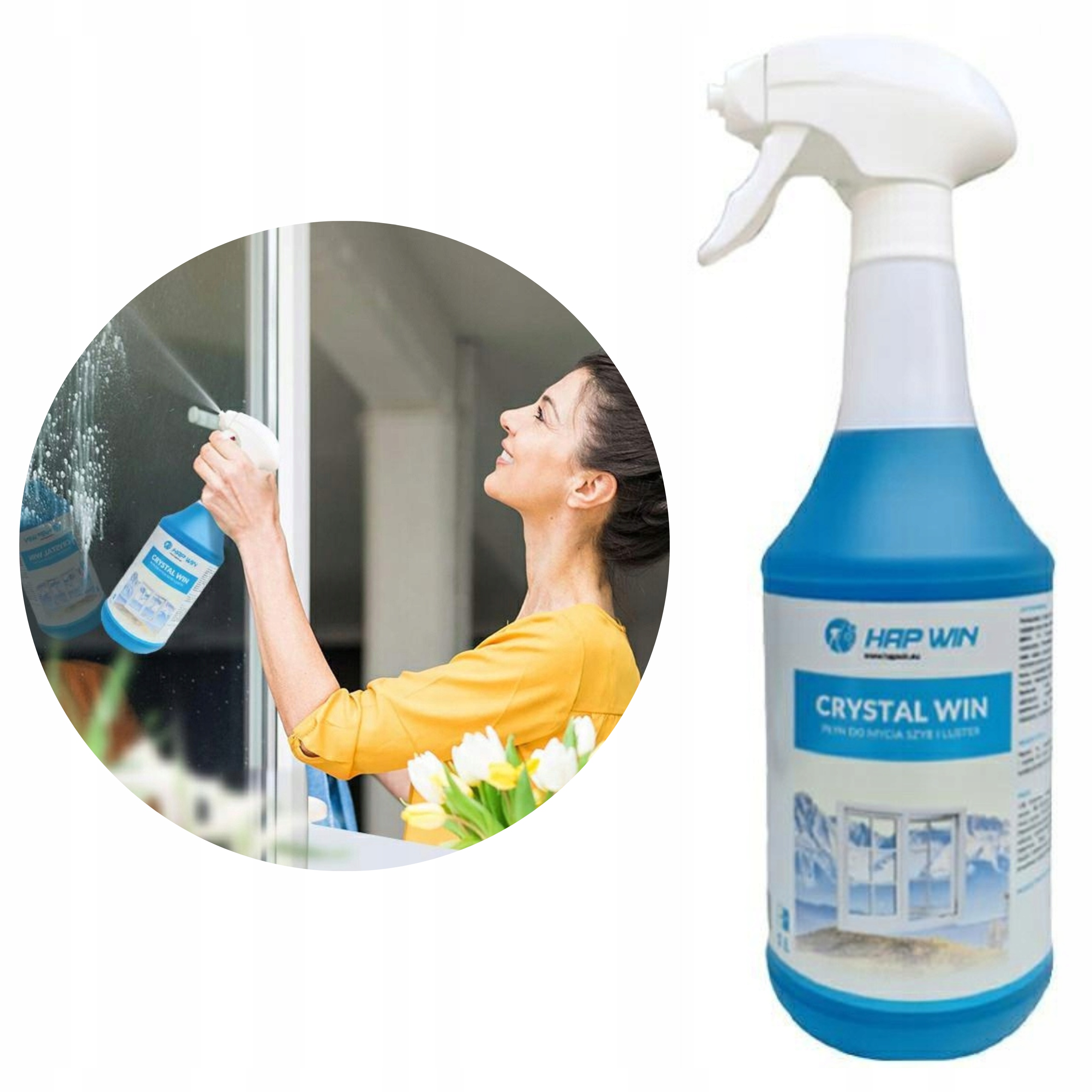 

Hap Win Płyn Do Szyb Luster Okien Szkła 1L