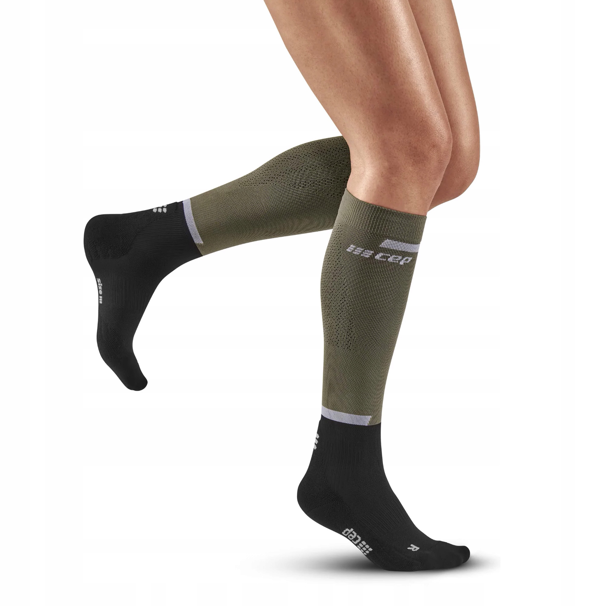 Damskie długie skarpety kompresyjne Cep 4.0 Podkolanówki do biegania II