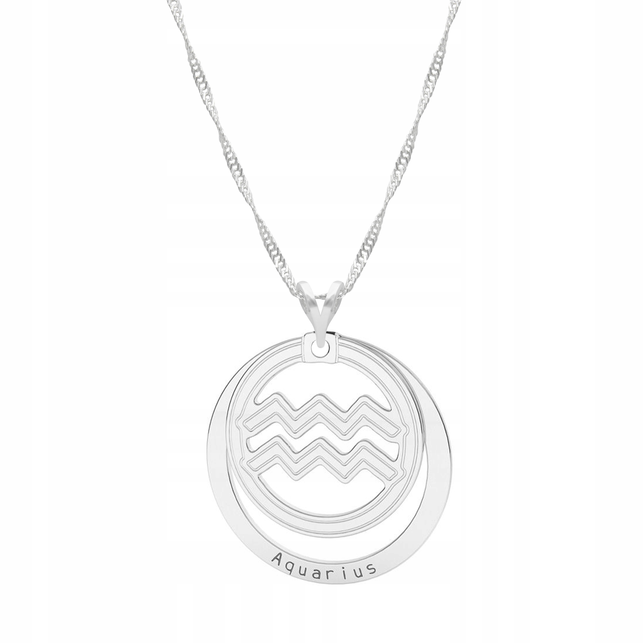 Stříbrný řetízek náhrdelník 925 Vodnář