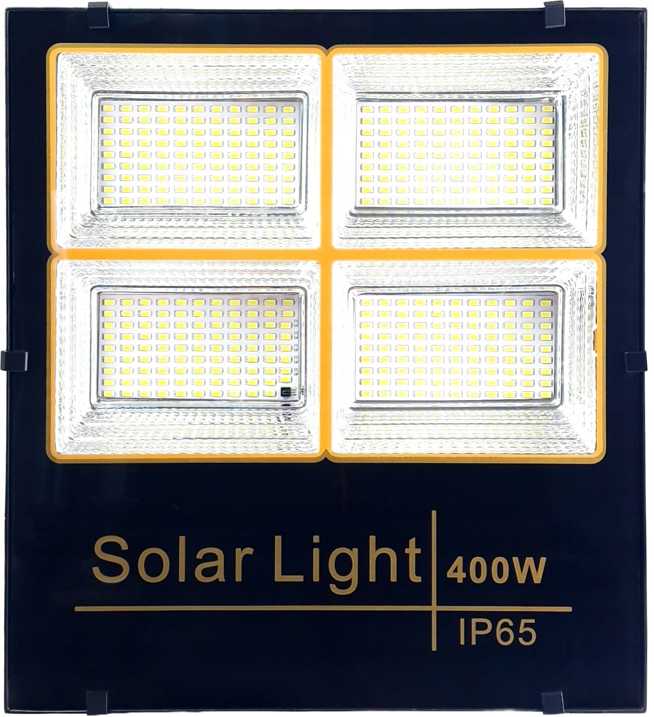 LAMPA SOLARNA 400W MOCNA SOLAR Z CZUJNIKIEM ZMIERZCHU COB PILOT IP65 LED Strumień świetlny 1 lm
