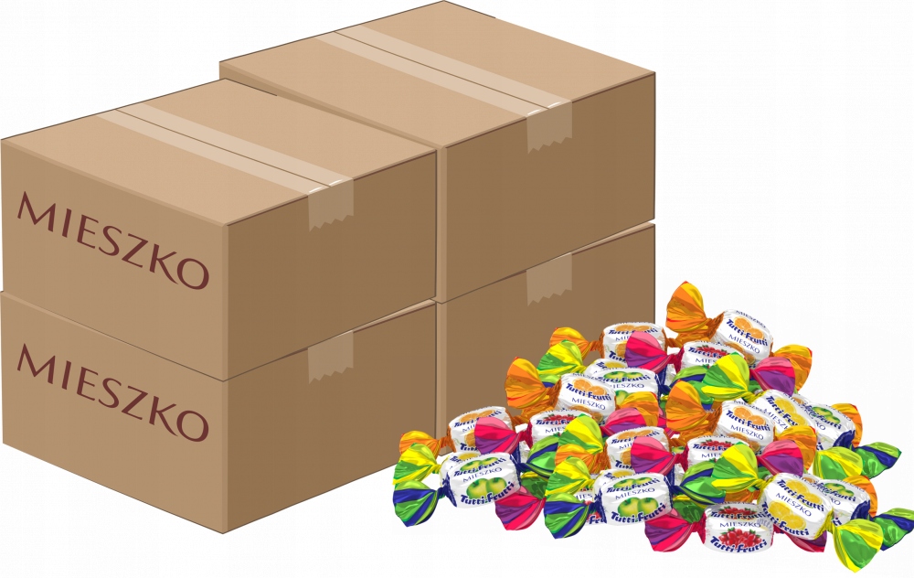 Cukierki Mieszko Tutti frutti mix owocowy 10kg