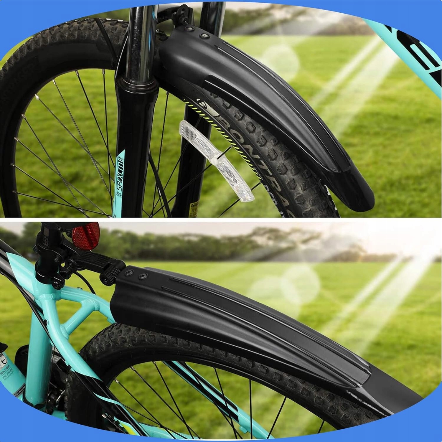 ZESTAW BLOTNIKÓW ROWEROWYCH KOMPLET PRZÓD+TYŁ BŁOTNIKI ROWEROWE 20-27'' Kod producenta PROFI6001882