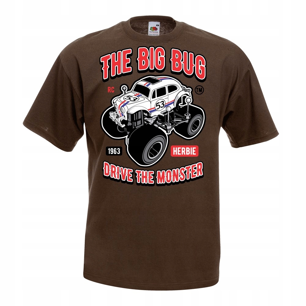 

Koszulka The Big Bug samochód auto monster S brązo