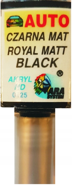 Lakier Samochodowy Zaprawka Do Rys Czarny Czarna Mat Arasystem 10 ML