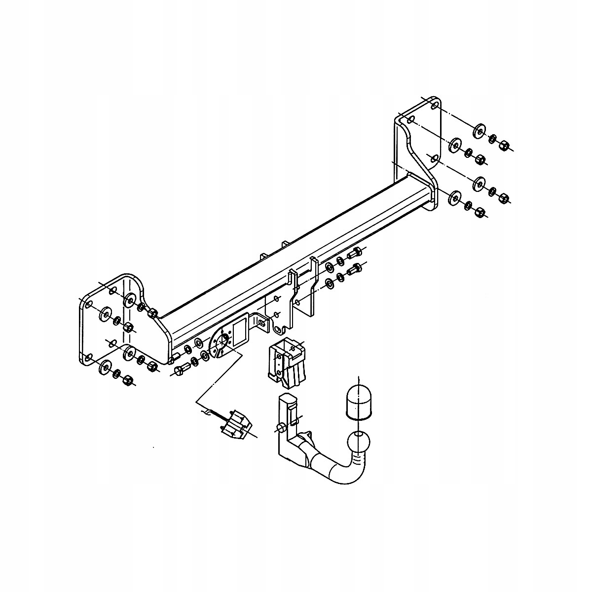 Hak holowniczy Wypinany do BMW X5 E70 SUV 07-13 MODUŁ WIĄZKA 13 PIN GRATIS Producent Steinhof