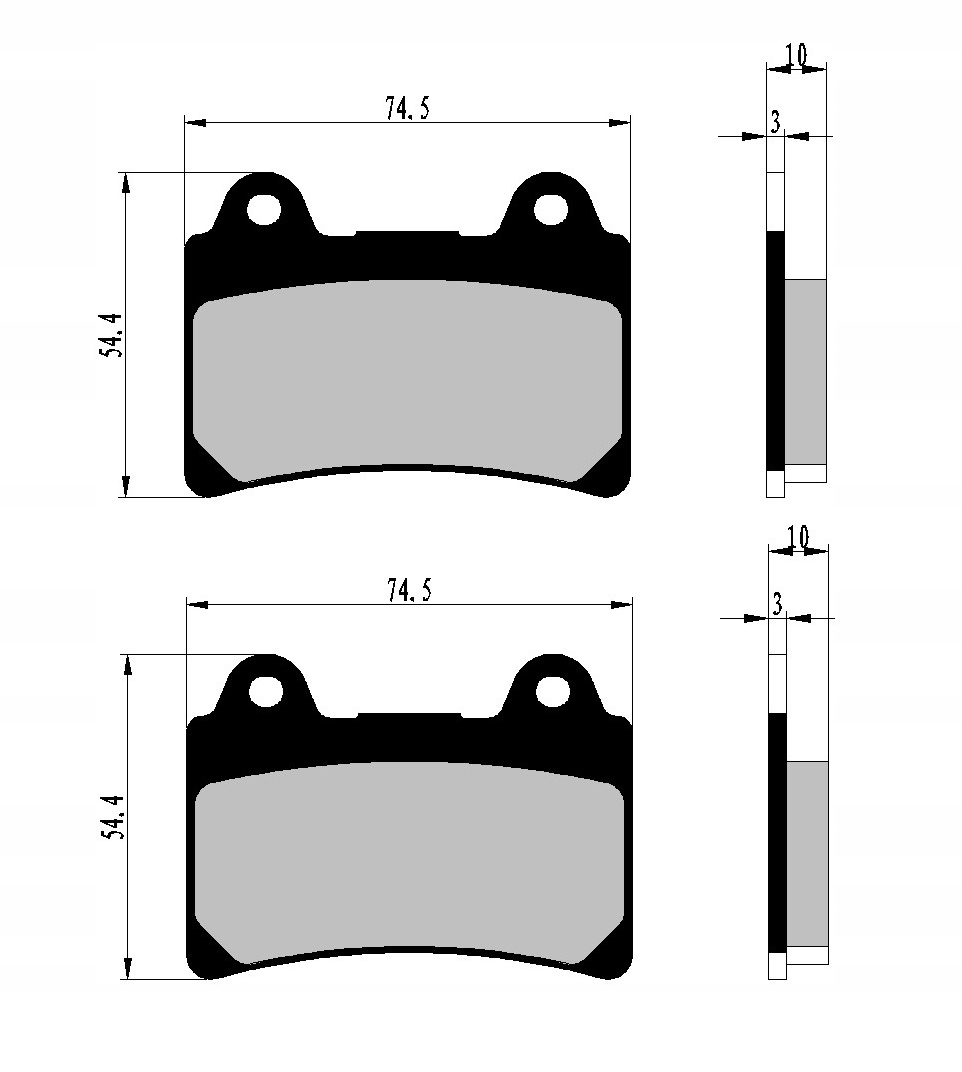 KLOCKI TYŁ YAMAHA XVZ 1300 ROYAL STAR VENTURE Producent Nistal