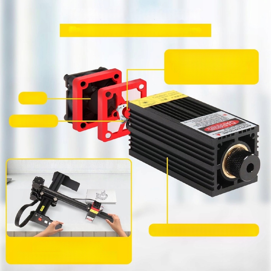 Grawer laserowy maszyna tnąca laserem 4,5 W 190 x 170 mm Moc 4 W
