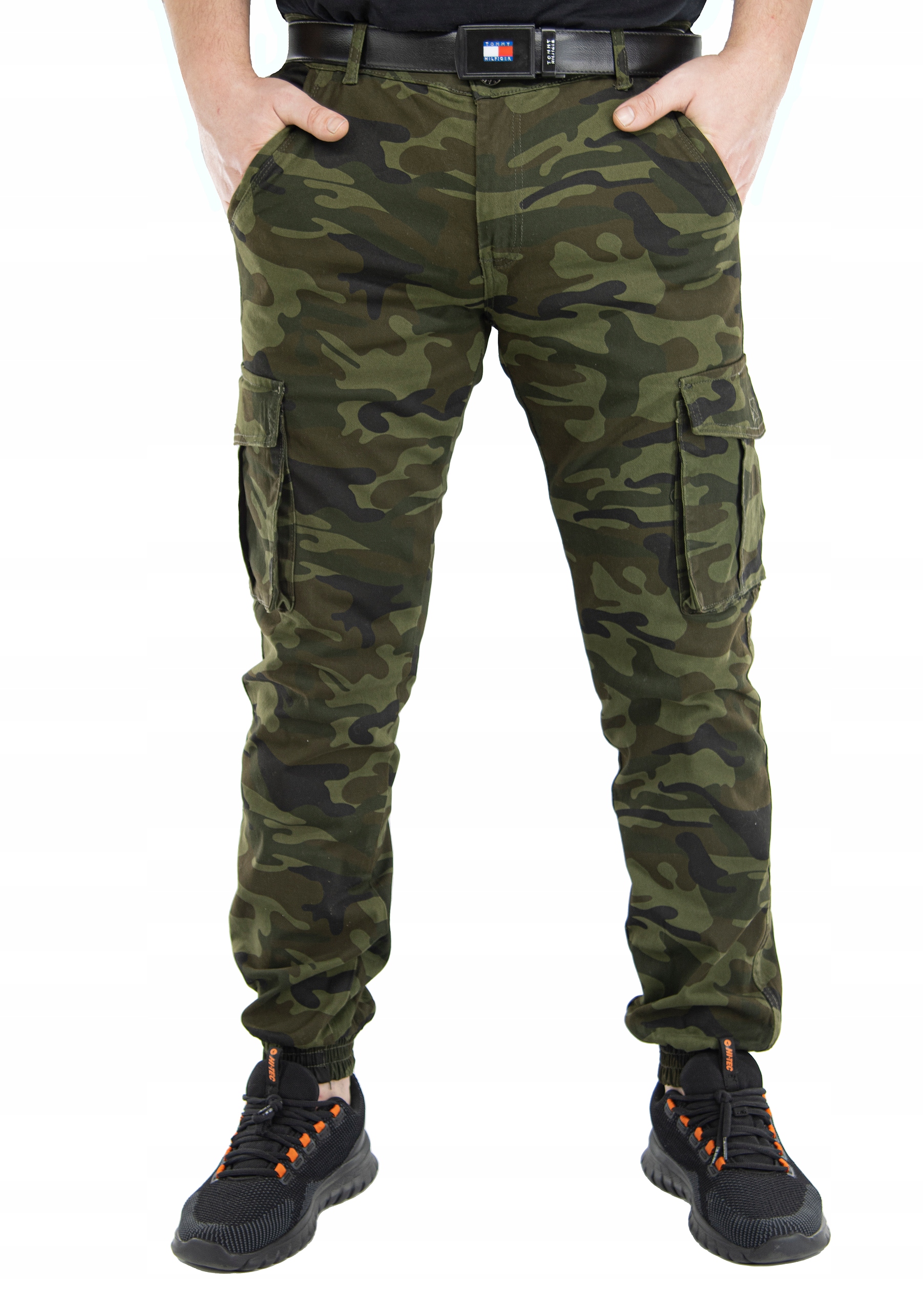 BOJÓWKI JOGGERY MĘSKIE MORO JEANSY ZIELONY r.37 Marka inna