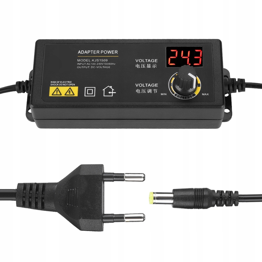 WYSOKA JAKOŚĆ ZASILACZ NAPIĘCIOWY UNIWERSALNY REGULOWANY DC 60W 1.5A 3-36V Moc 60 W