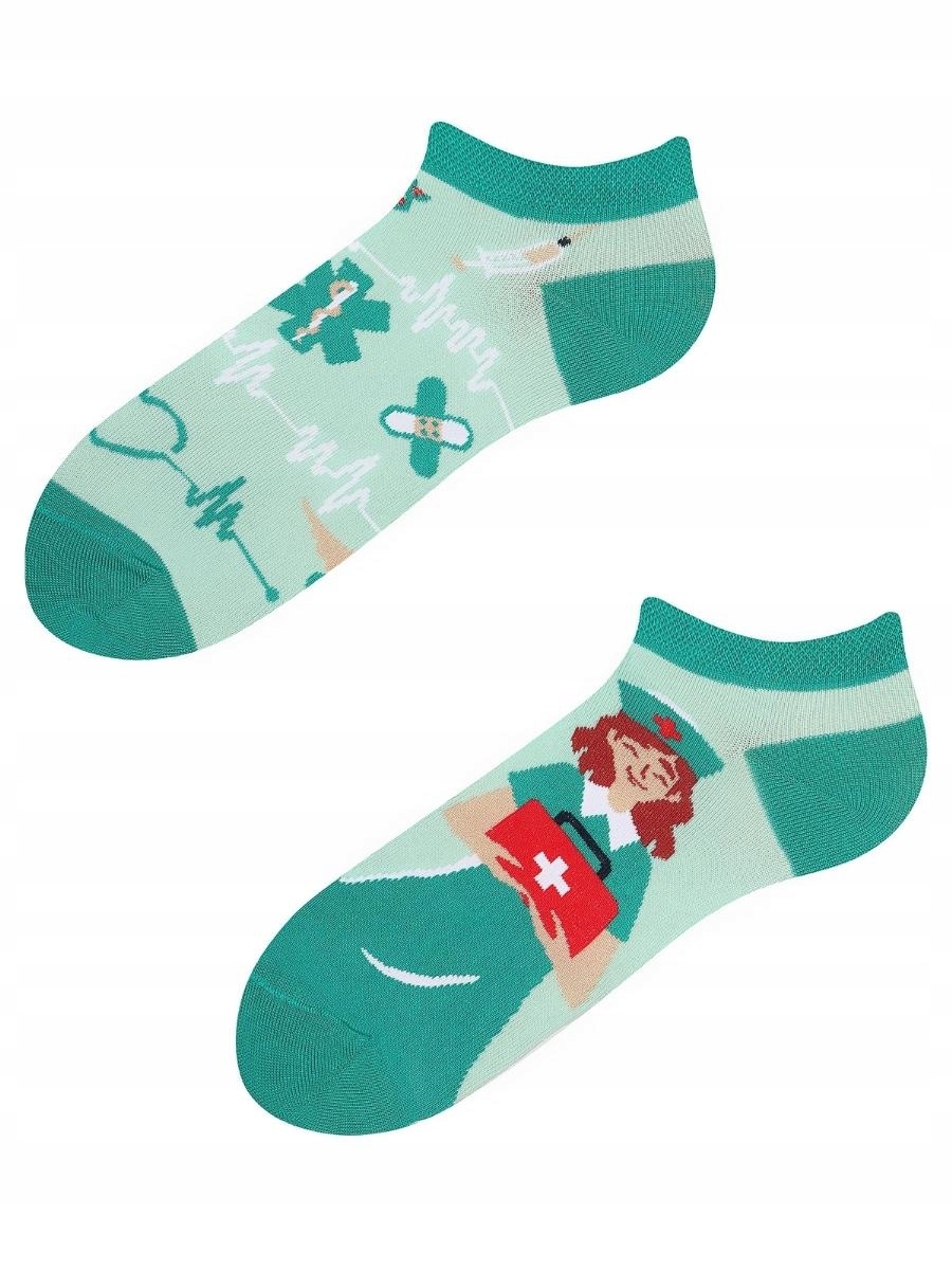Kolorowe stopki TODO SOCKS Pielęgniarka Low 35-38