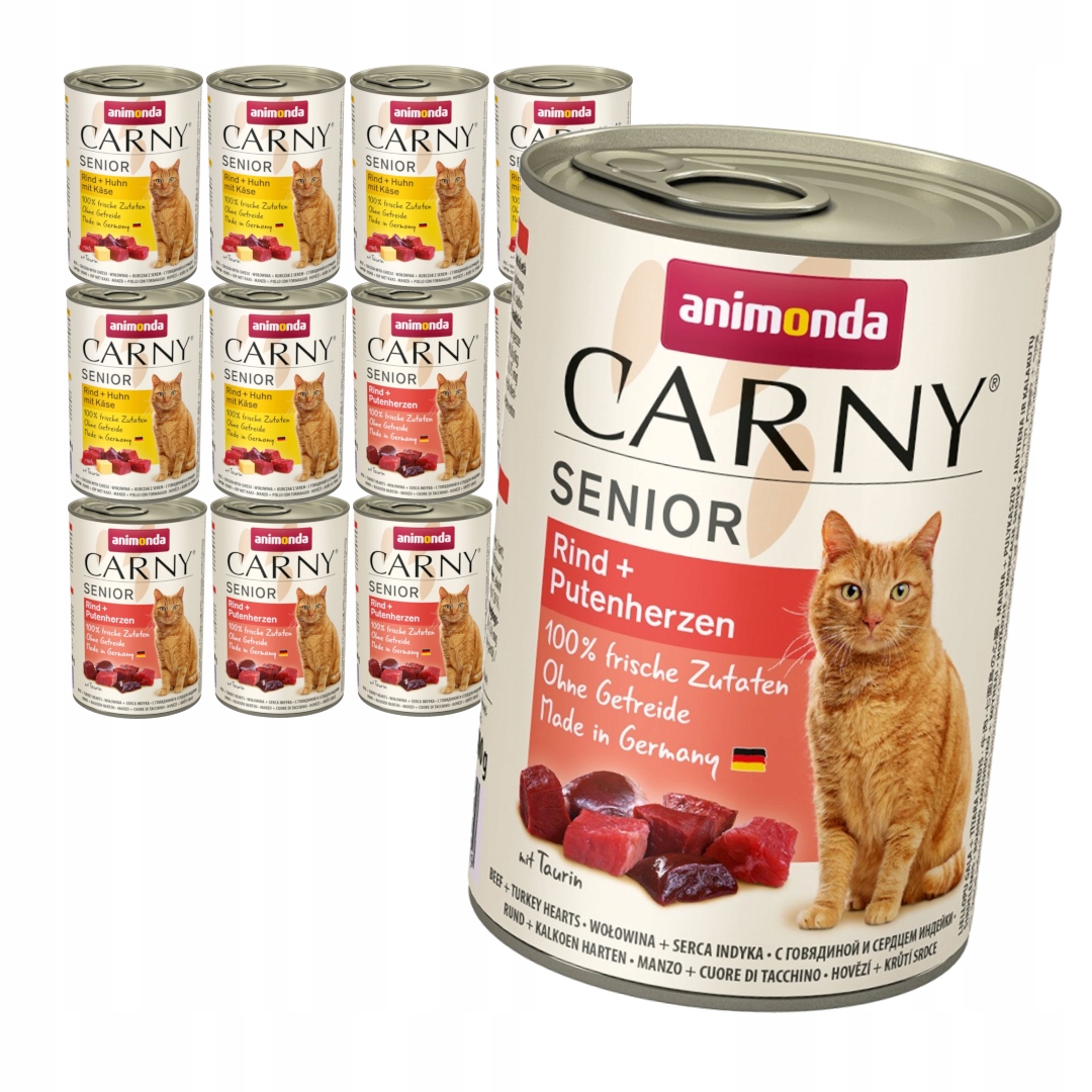 Levně Animonda Carny Senior 12x400g Mokré Krmivo Pro Kočky Mix Kuřecí hovězí maso