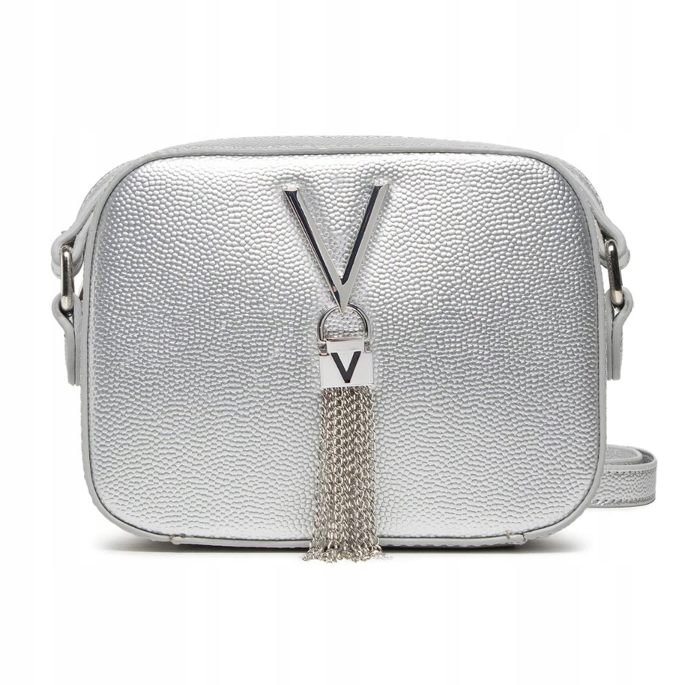 Valentino Stříbrná kabelka Divina Camera Bag