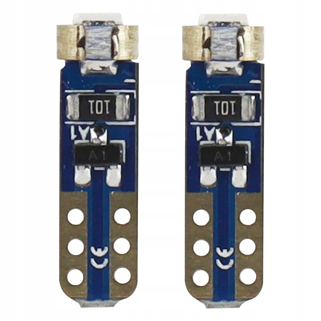 Żarówki Led Standard T5 W1W 1xSMD 3030 12V High Power 2szt. AMIO-01094