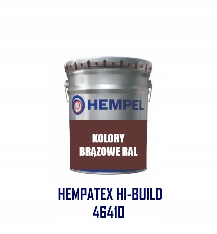 Farba Antykorozyjna Do Stali Hempel Hempatex Hi-build 46410 Ral Brązowa 5L
