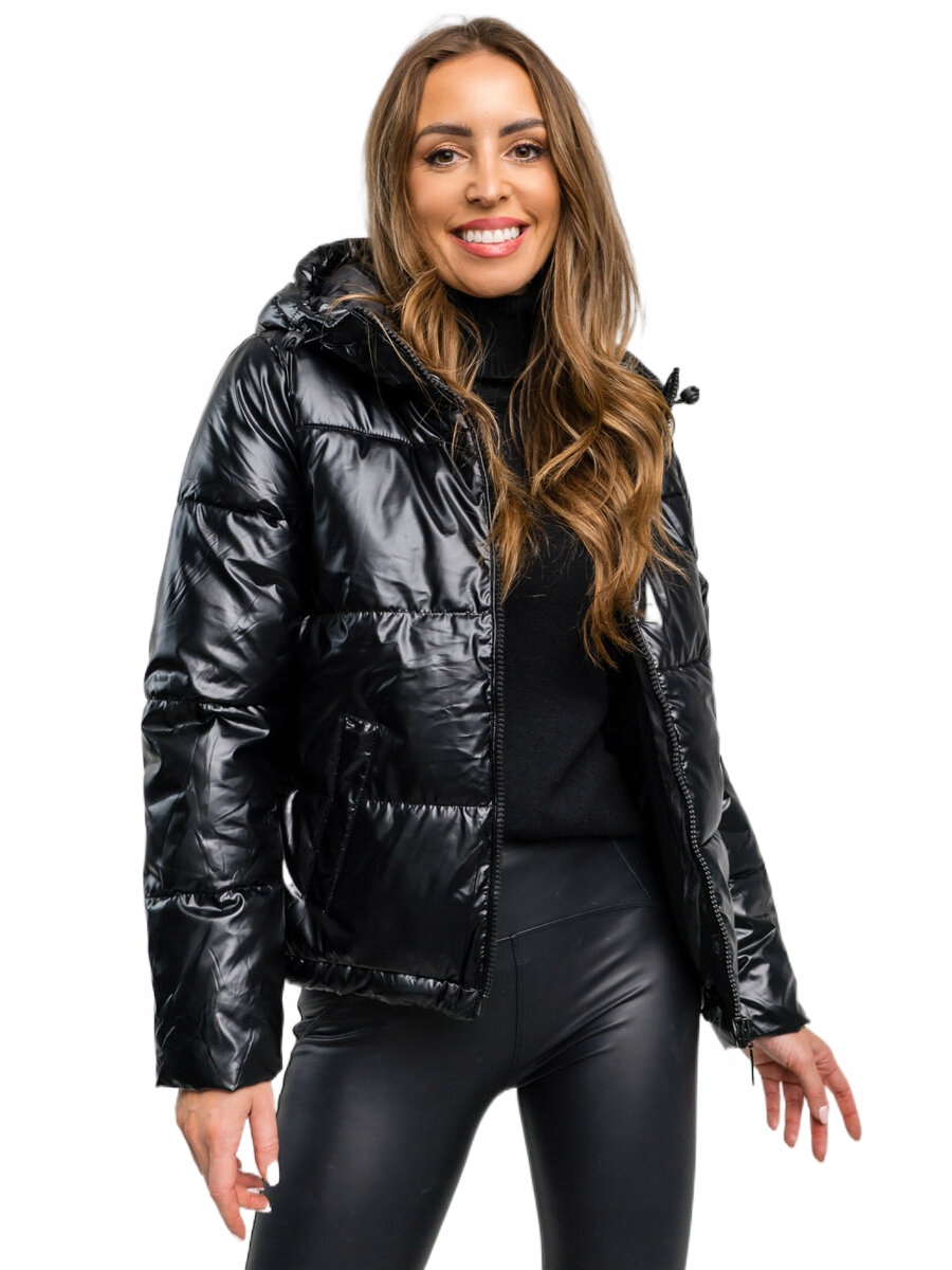 Dámská Zimní Prošívaná Bunda S Kapucí Černá 5M3193 Denley_l