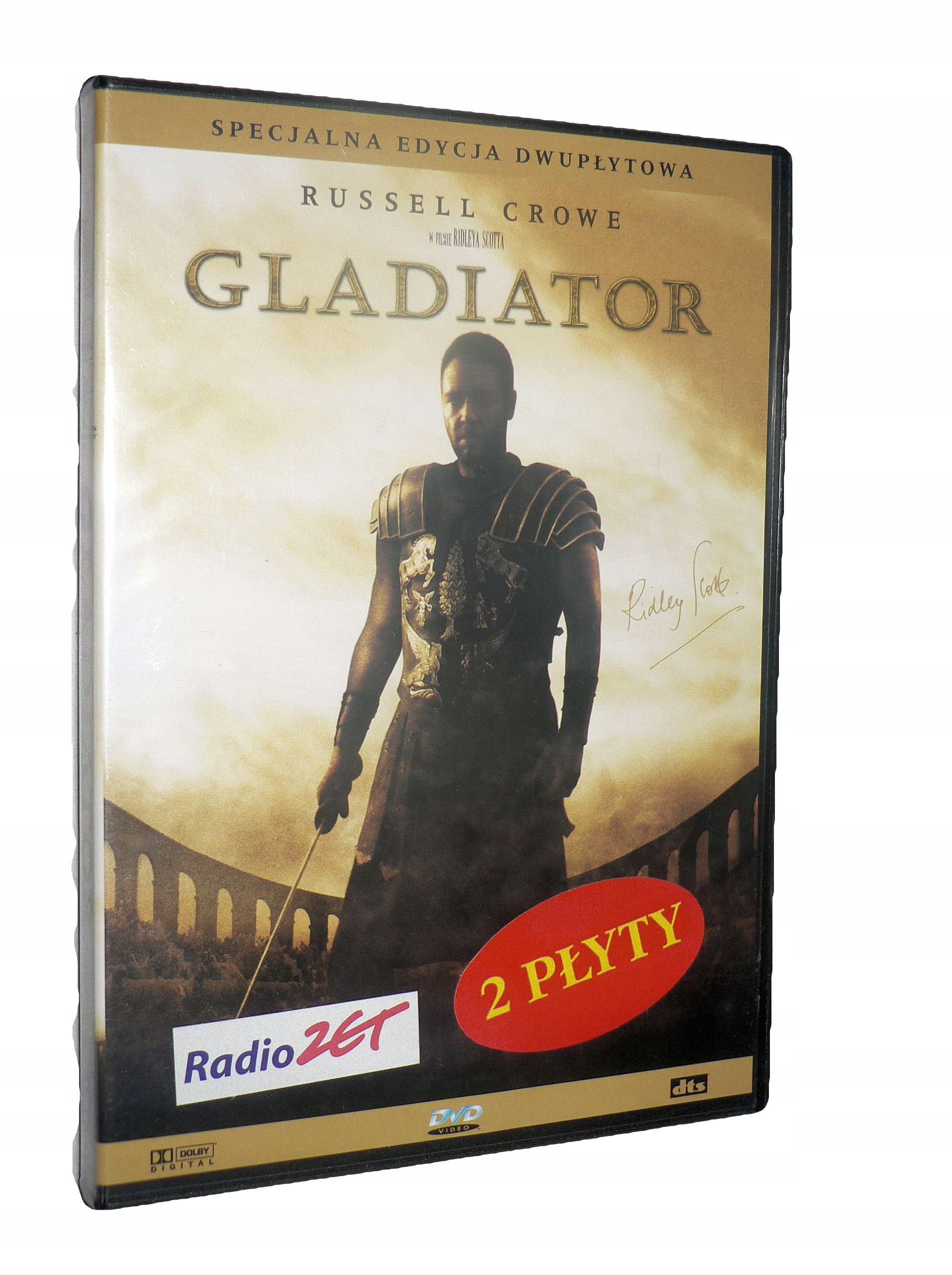 2DVD Gladiator (2000) Russell Crowe folia