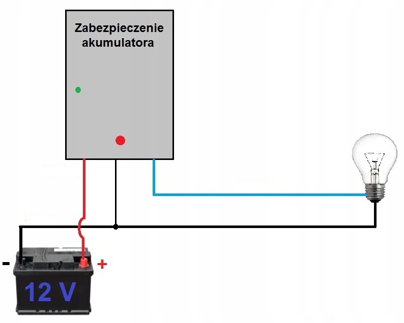 ZABEZPIECZENIE AKUMULATOROW 12V 30A rozładowaniem Marka COS