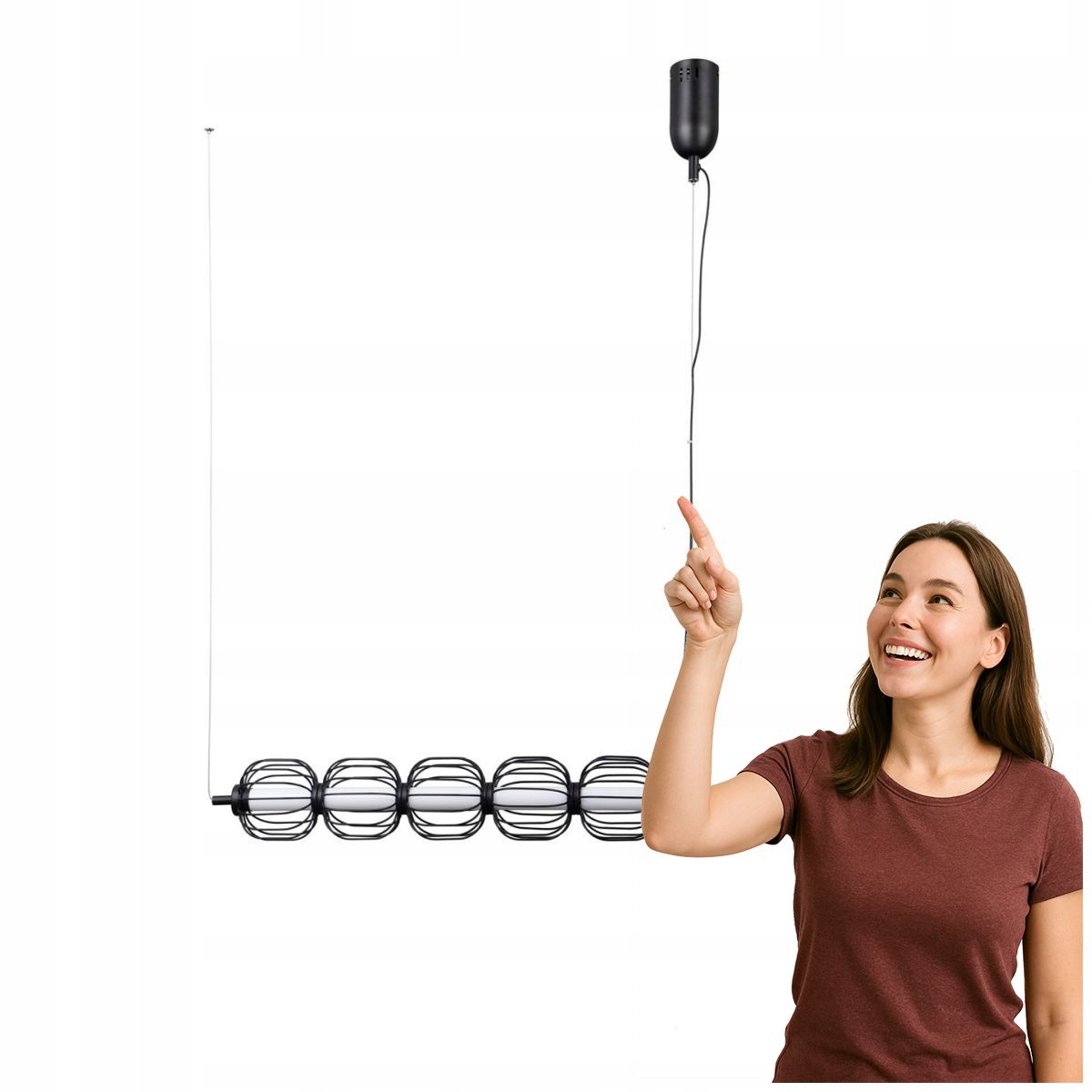 Závesná Led lampa 20W Pedro PND-34405-5-BK Italux