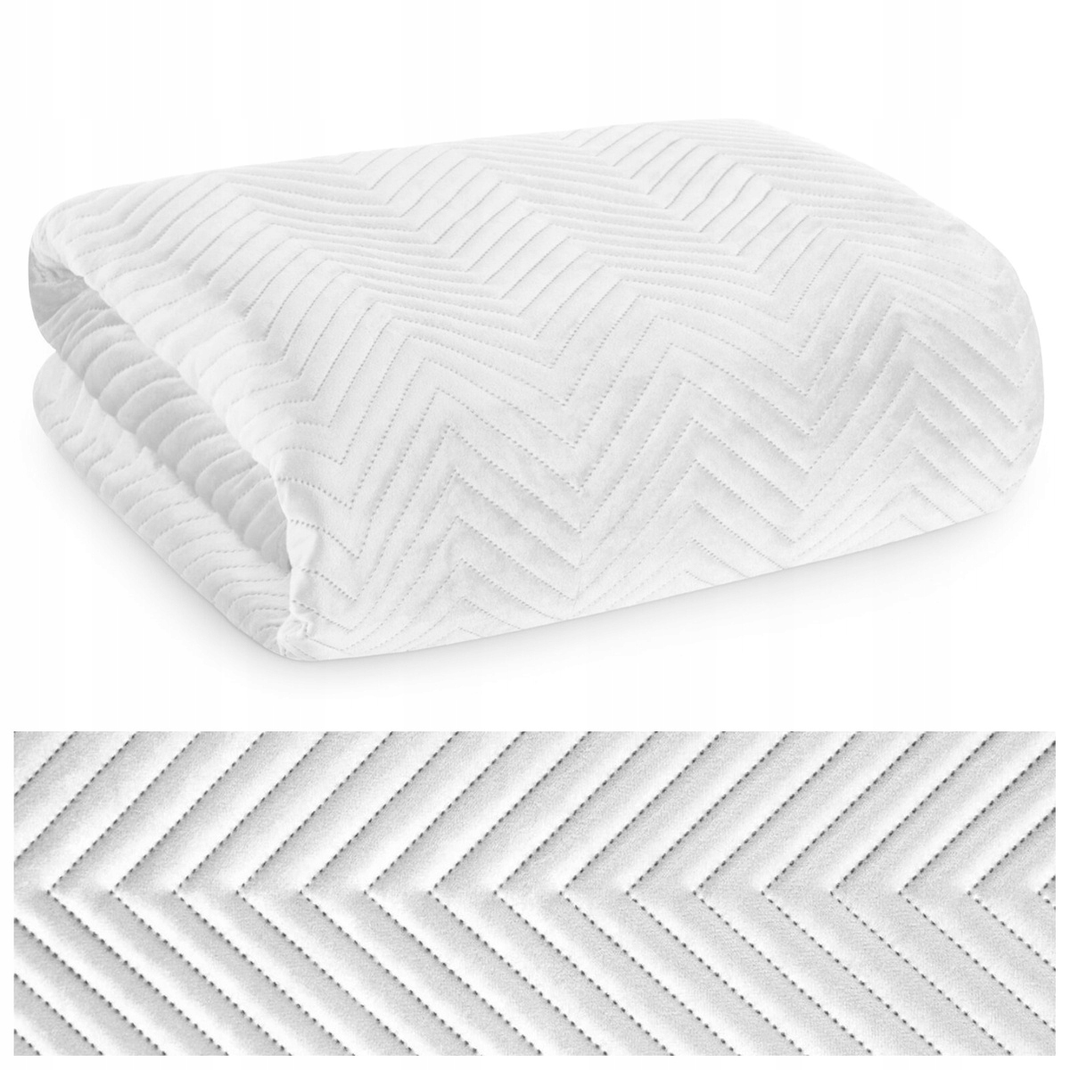 Prošívaný Přehoz 220x240 na postel Pohovka Velurová Ozdobná Sofia