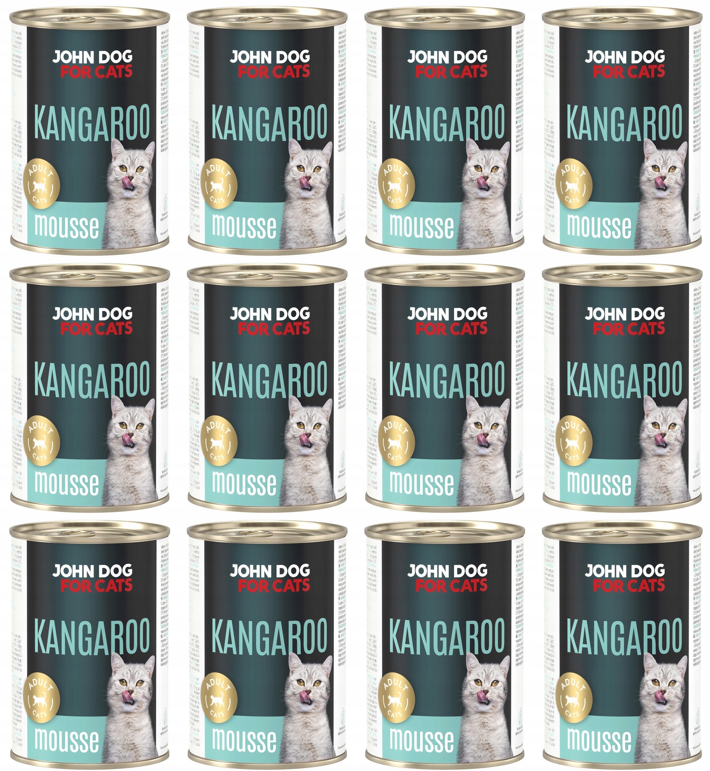 John Dog for Cats Mus Kangur 12 x 400 g