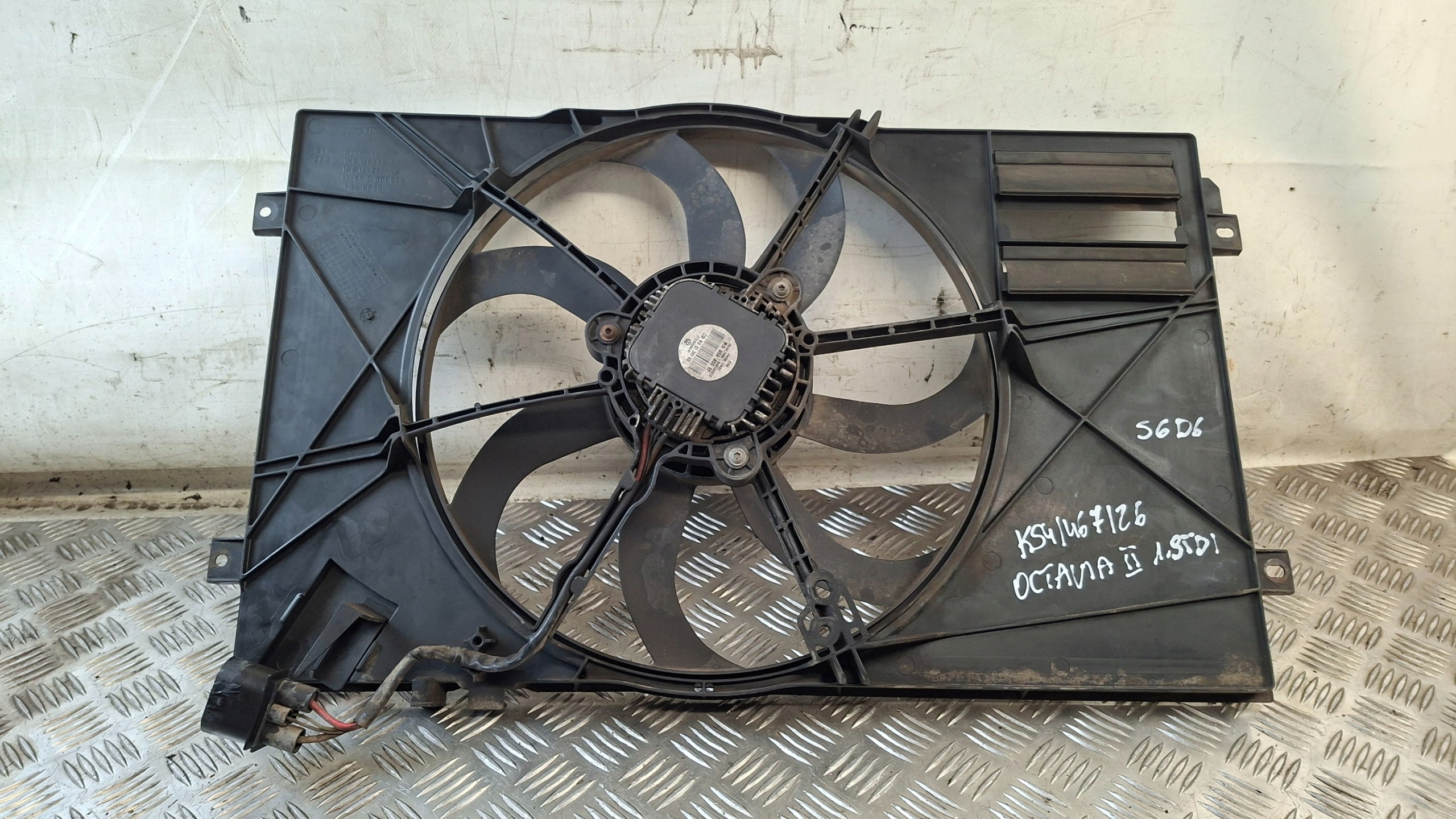 ventilátor chladiče SKODA OCTAVIA II 1.9TDI