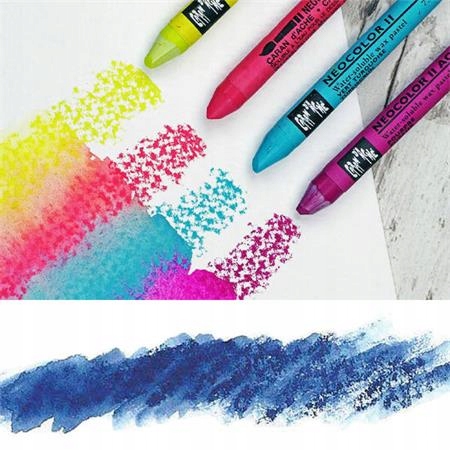 Olejové pastely "Neocolor II", 15 různých barev, Caran D'ache 7500.315