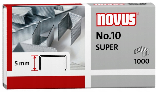 

Zszywki biurowe ocynkowane Novus No.10 1000 szt.