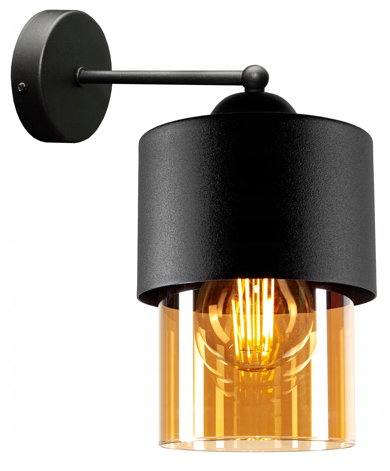 NOWOCZESNA SZKLANA LAMPA ŚCIENNA KINKIET LOFT LED Długość/wysokość 27 cm