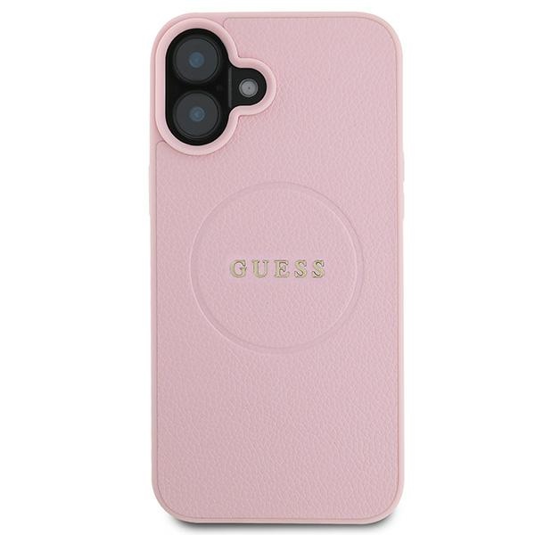 Pouzdro Guess pro iPhone 16 Plus, obal MagSafe, kožený zadní kryt