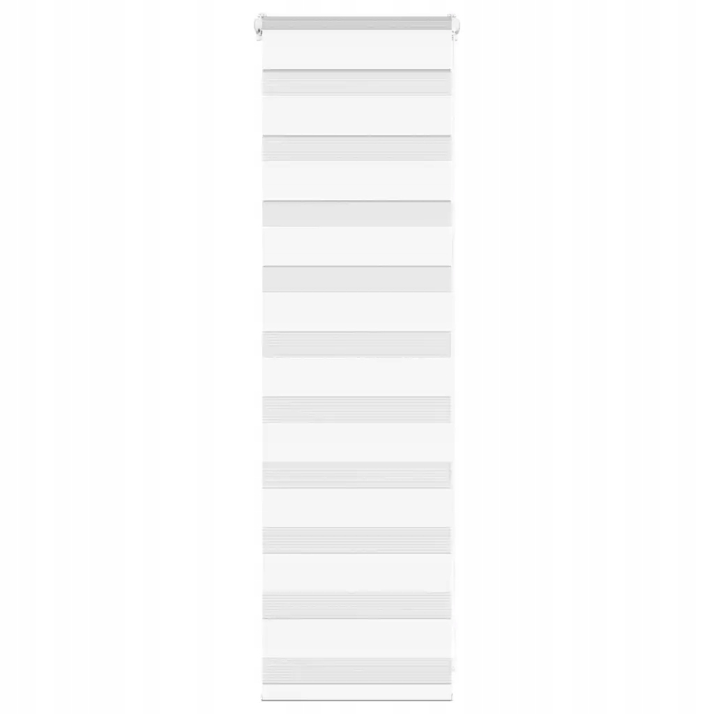 vidaXL Zebra roleta bílá 45x100 cm šířka látky 40,9 cm polyester