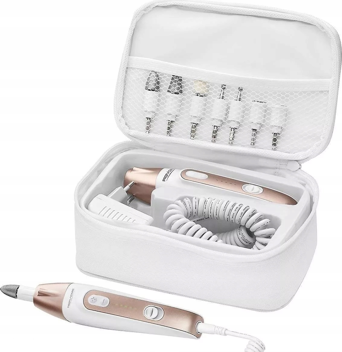 НІМЕЦЬКА МАШИНКА ДЛЯ ДРІПЛЕННЯ НІГТІВ МАНІКЮР-ПЕДИКЮРНИЙ НАБІР + 7 ФРЕЗ